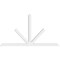 Ekena Millwork Saratoga Architectural Grade PVC Gable Bracket, 96"W x 52"H x 4"D x 4"F, 13/12 Pitch GBP096X52X0404SAR00 - alternate 4
